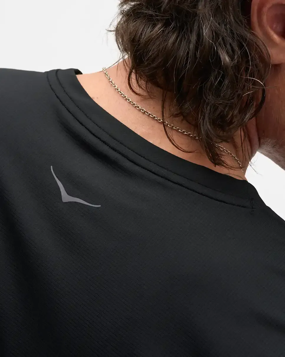 HOKA EveryRun Short Sleeve Black