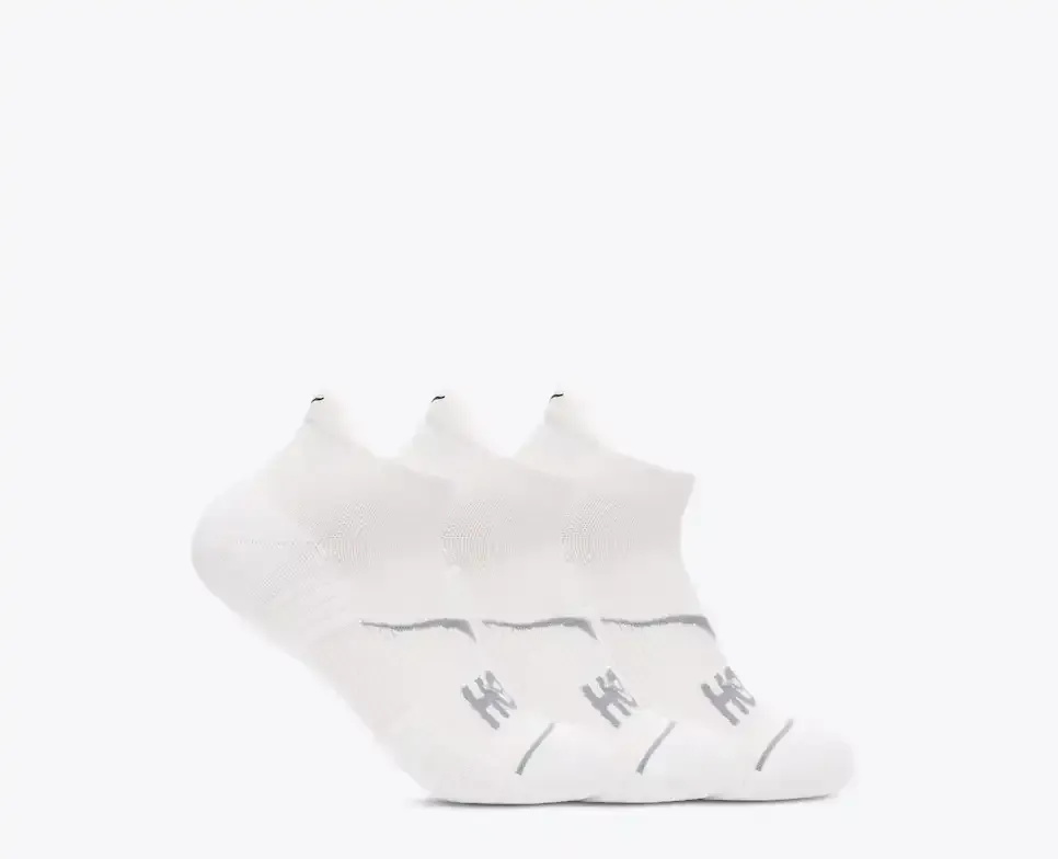 HOKA No-Show Run Sock 3-Pack White/White/White