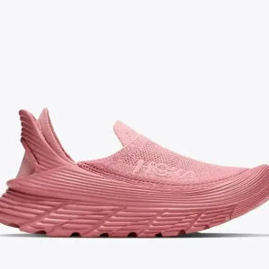 HOKA Restore TC Dewy Pink Rose Garden Pink