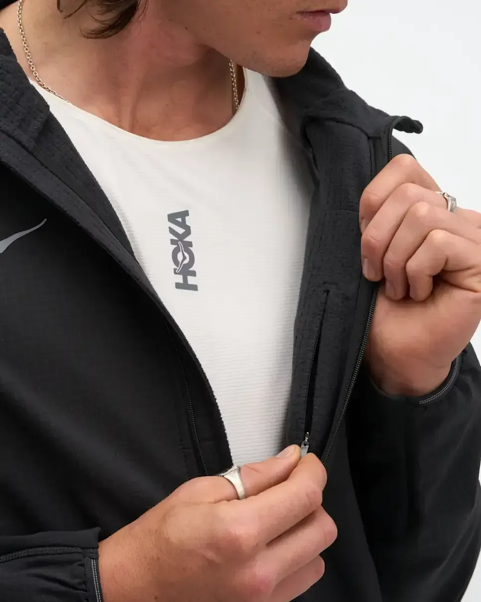 HOKA SkyGlow Half-Zip Black Black