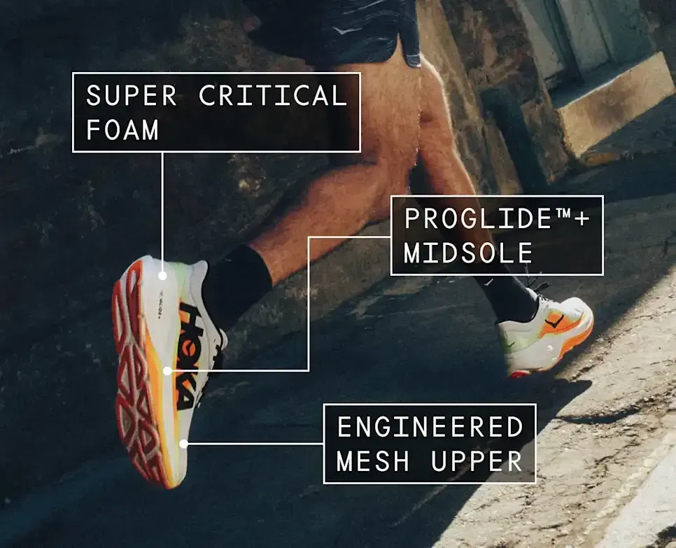 HOKA Clifton PRO Road Running Cosmic Grey