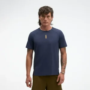 HOKA EveryRun Short Sleeve Varsity Navy Gold