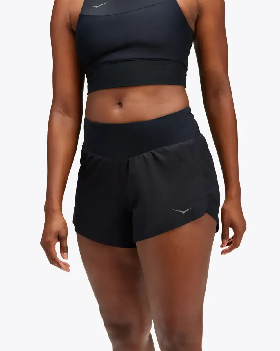 HOKA Glide 4” Short Black (Women's)