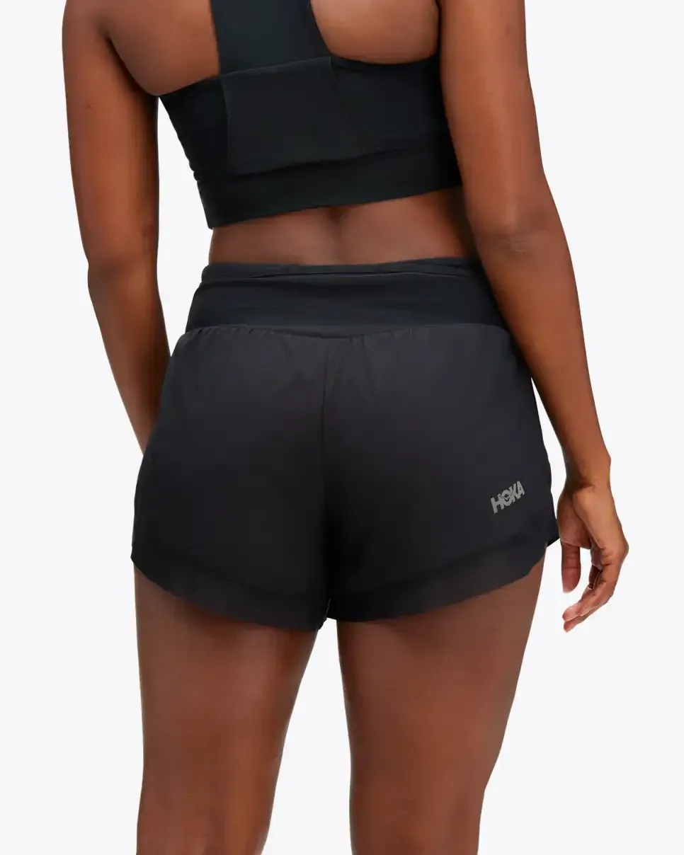 HOKA Glide 4” Short Black (Women's)