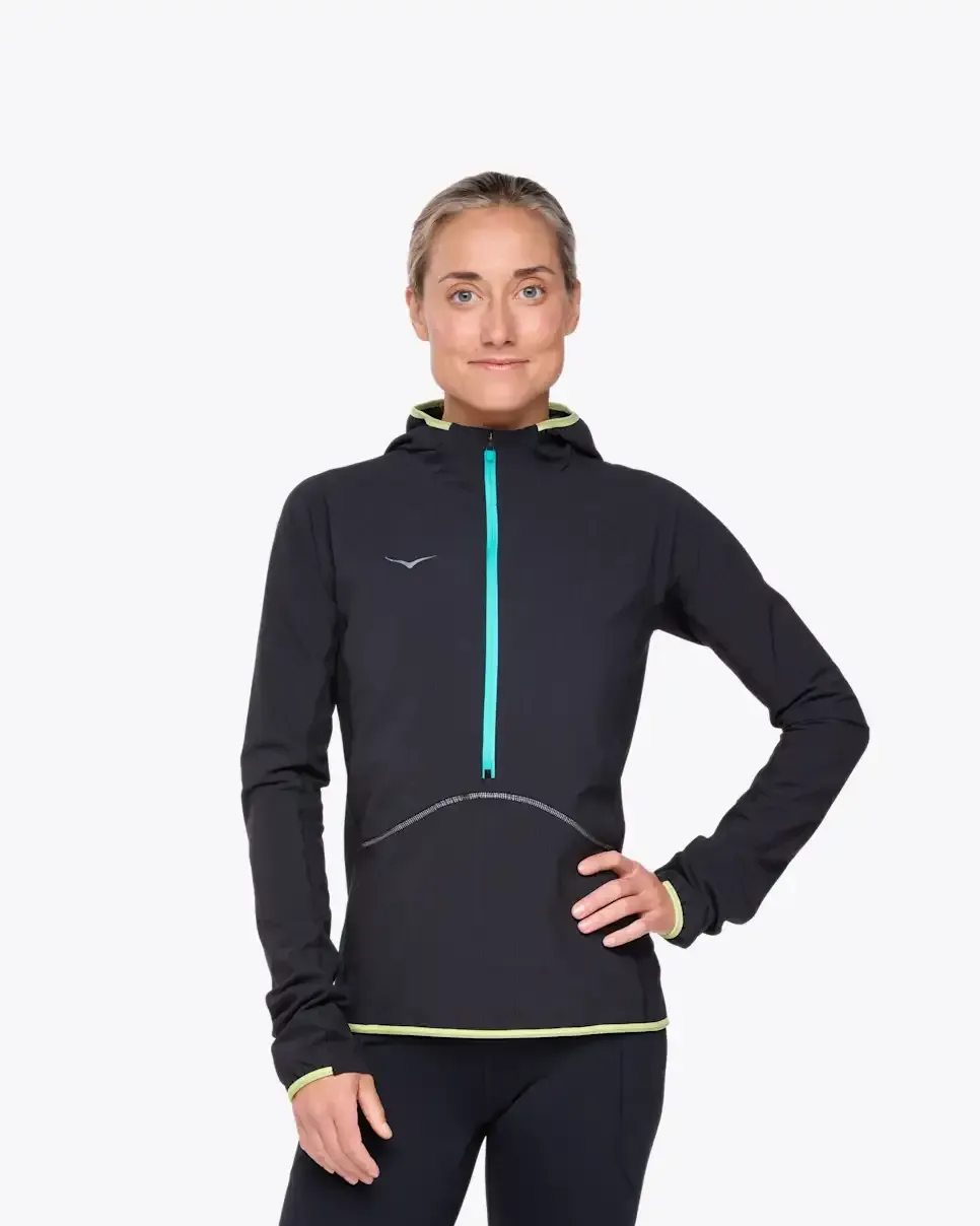 HOKA SkyGlow Half-Zip Black (Women's)